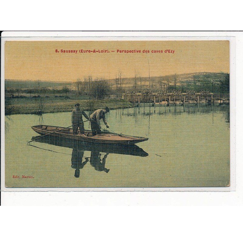 S.SAUSSAY : Perspective des Caves d'Ezy - très bon état