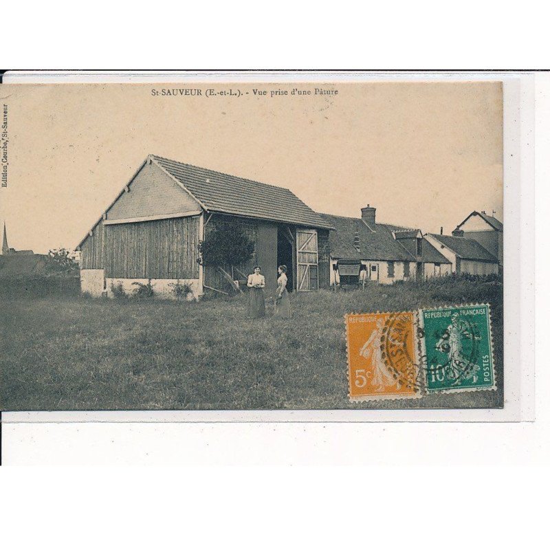 ST-SAUVEUR : Vue prise d'une Pâture - très bon état