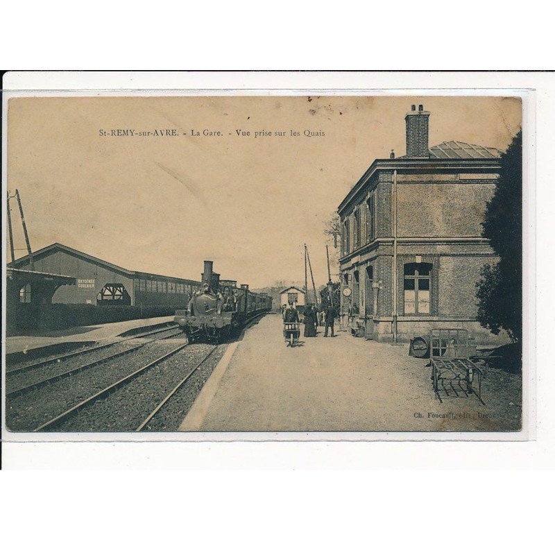 ST-REMY-sur-AVRE : Vue prise sur les Quais - très bon état