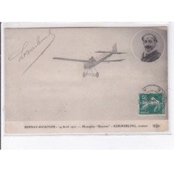 BERNAY: aviation, monoplan "sommer" kimmerling aviateur - état