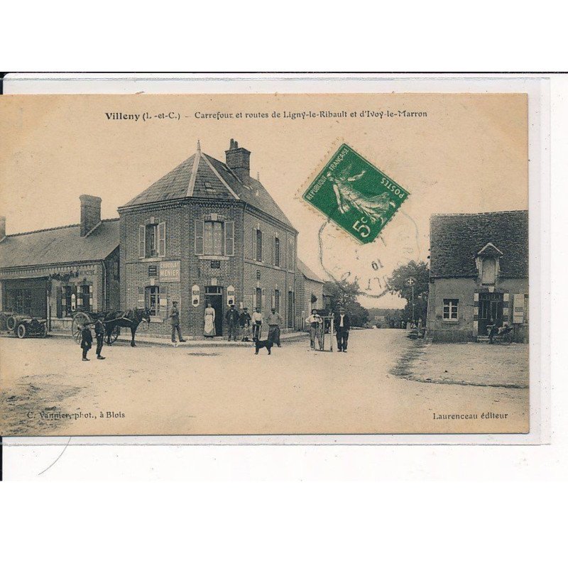 VILLENY : Carrefour et route de Ligny-le-Rhibault et d'Ivoy-le-Marron - très bon état