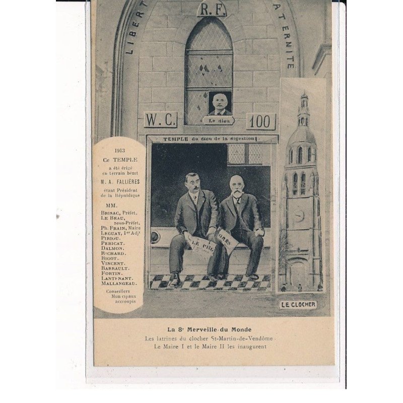 La 8ème Merveille Du Monde, Les latrines du clocher St-Martin-de-Vendôme, Le Maire I et le Maire II - très bon état