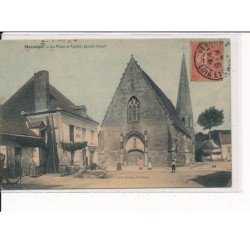 MAZANGE : La Place et l'Eglise, Façade Ouest - très bon état