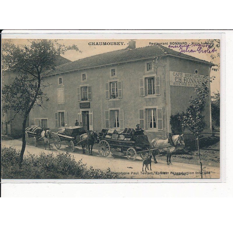 CHAUMOUSEY : Restaurant BONNARD, Bière - très bon état
