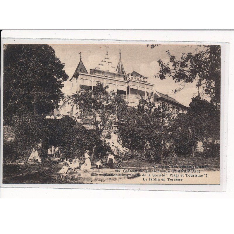 CHANAY : Château de Quinsonnas, le jardin en terrasse - très bon état