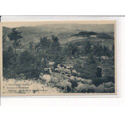 Environs de Vernoux : Pâturage, vue prise du Serre-de-la-Roue - très bon état