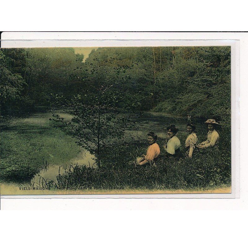 VIELS-MAISONS : Petit Etang dans le parc du Château - très bon état