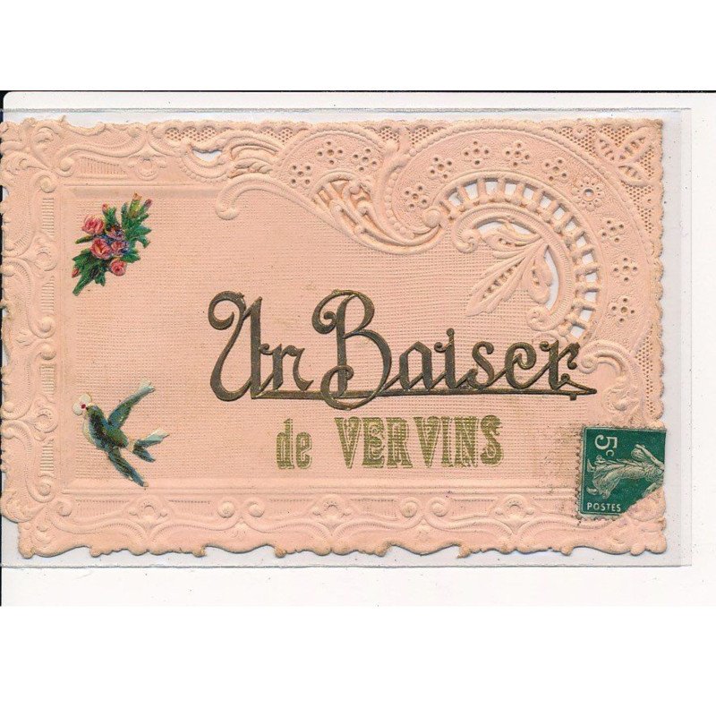 Carte souvenir de VERVINS - très bon état