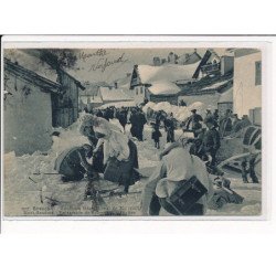 BRIANCON : Concours international de Ski (1907), Mont-Genèvre, Préparatifs de Course - état