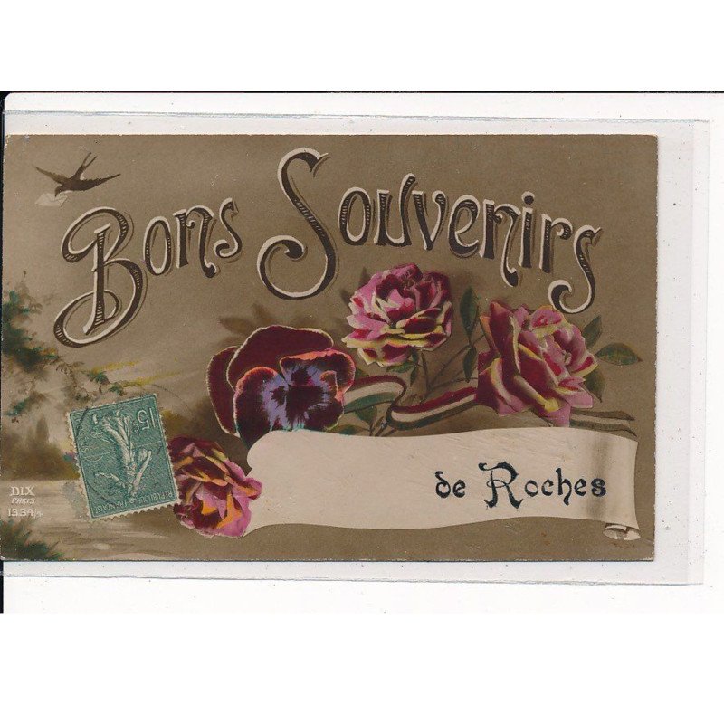 ROCHES : Carte Souvenir - très bon état