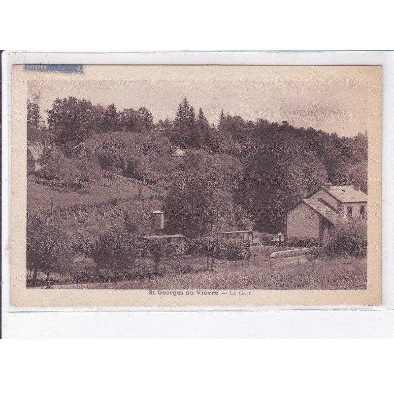 SAINT-GEORGES-du-VIEVRE: la gare - état