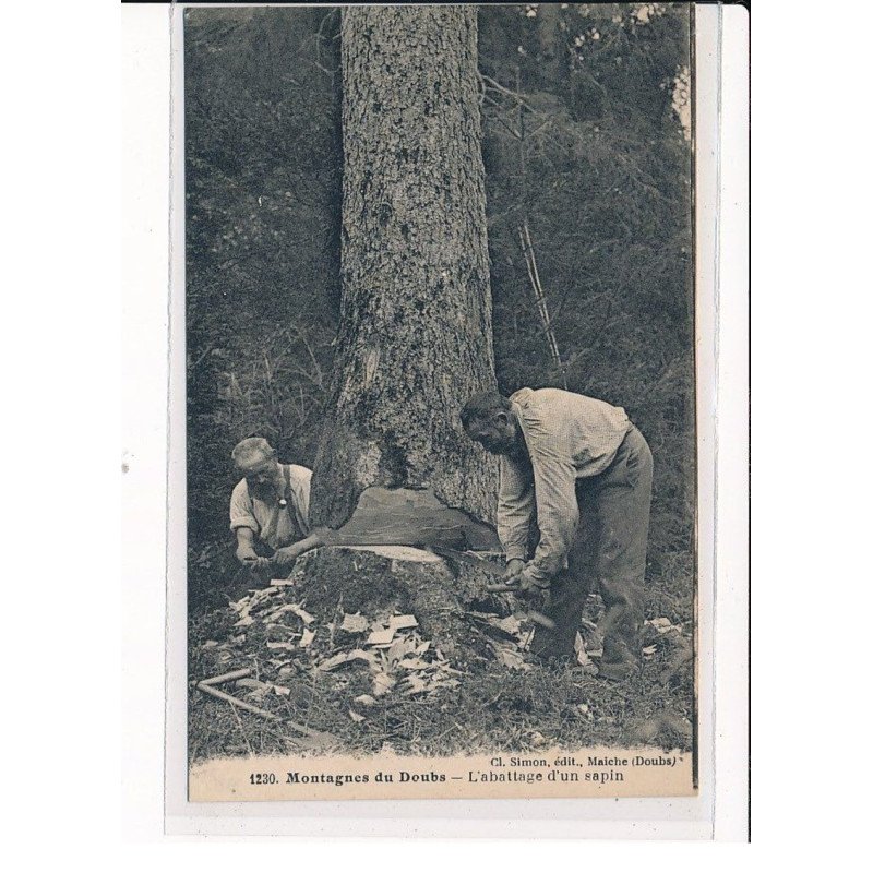 Montagnes du Doubs, L'abattage d'un Sapin - très bon état