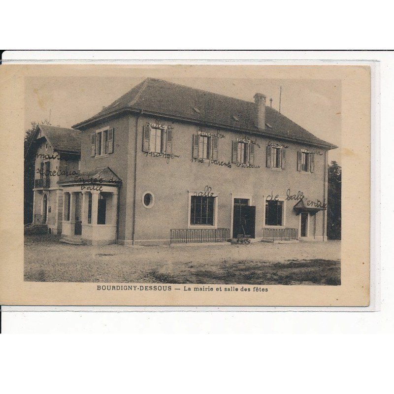 BOURDIGNY-DESSOUS : La Mairie et salle des Fêtes - très bon état