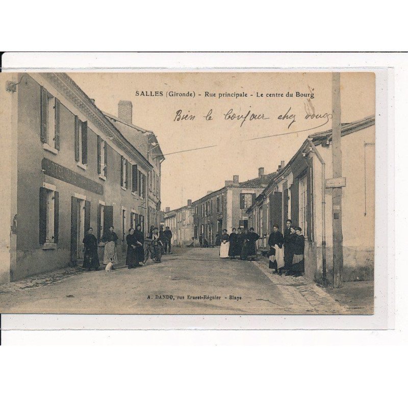 SALLES : Rue principale, Le centre du Bourg - très bon état