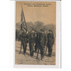 NICE : Drapeau des chasseurs Alpins, Gloire Honneur Patrie - état