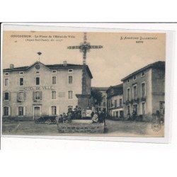 COUCOURON : La Place de l'Hôtel-de-Ville - très bon état