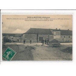 THIN-Le-MOUTIER : Reste d'un château-fort aux murs crénelés. Ce Château aurait été habité par Clovis - très bon état