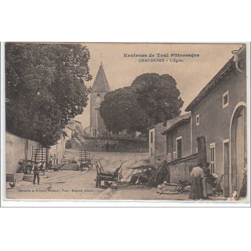 CHAUDENAY : l'église - environs de Toul pittoresque - très bon état