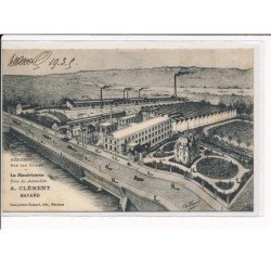MEZIERES : Rue des Usines, La Macérienne, usine des Automobiles A.CLEMENT, Bayard - très bon état