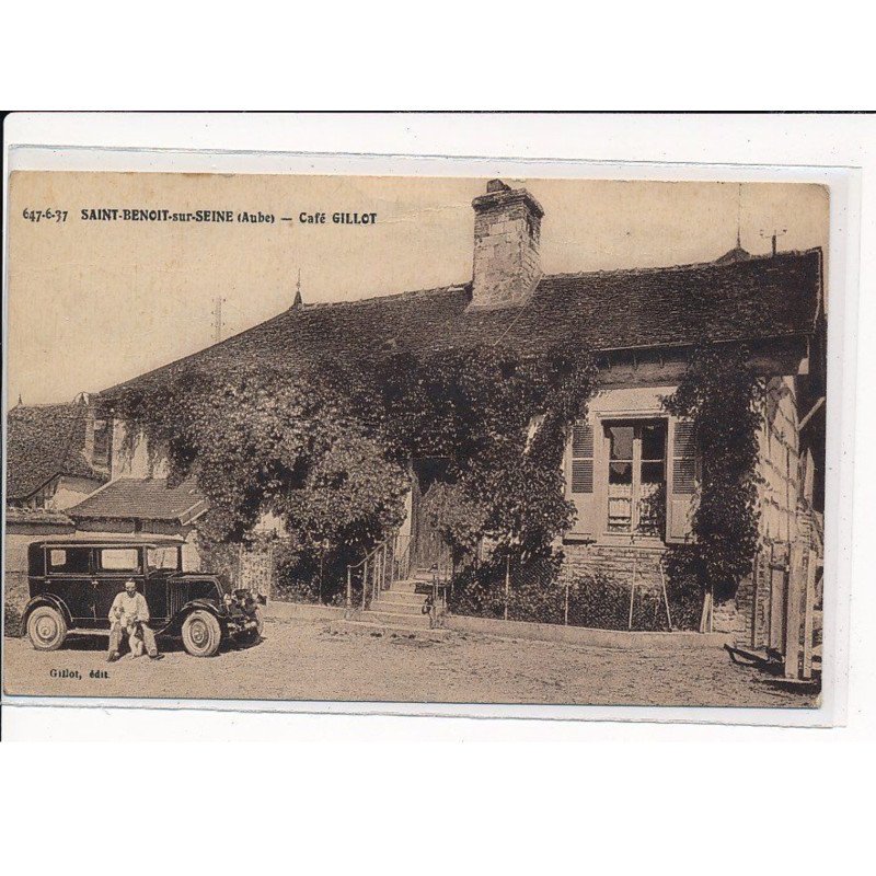 SAINT-BENOIT-sur-SEINE : Café Gillot - très bon état