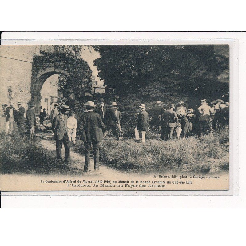 GUE-du-LOIR : Centenaire d'Alfred de Musset au Manoir de la Bonne Aventure, L'intérieur du Manoir - très bon état