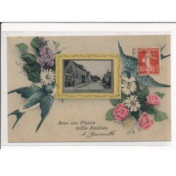 YMONVILLE : Carte Souvenir, Route de Chartres - très bon état