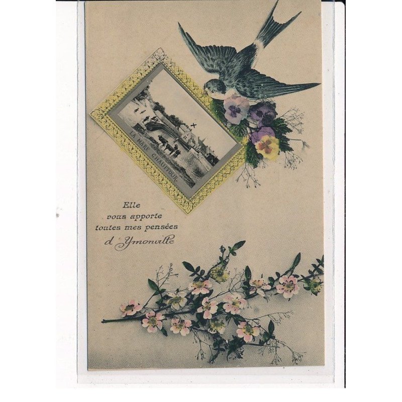 YMONVILLE : Carte Souvenir, La Mare Chauffour - très bon état
