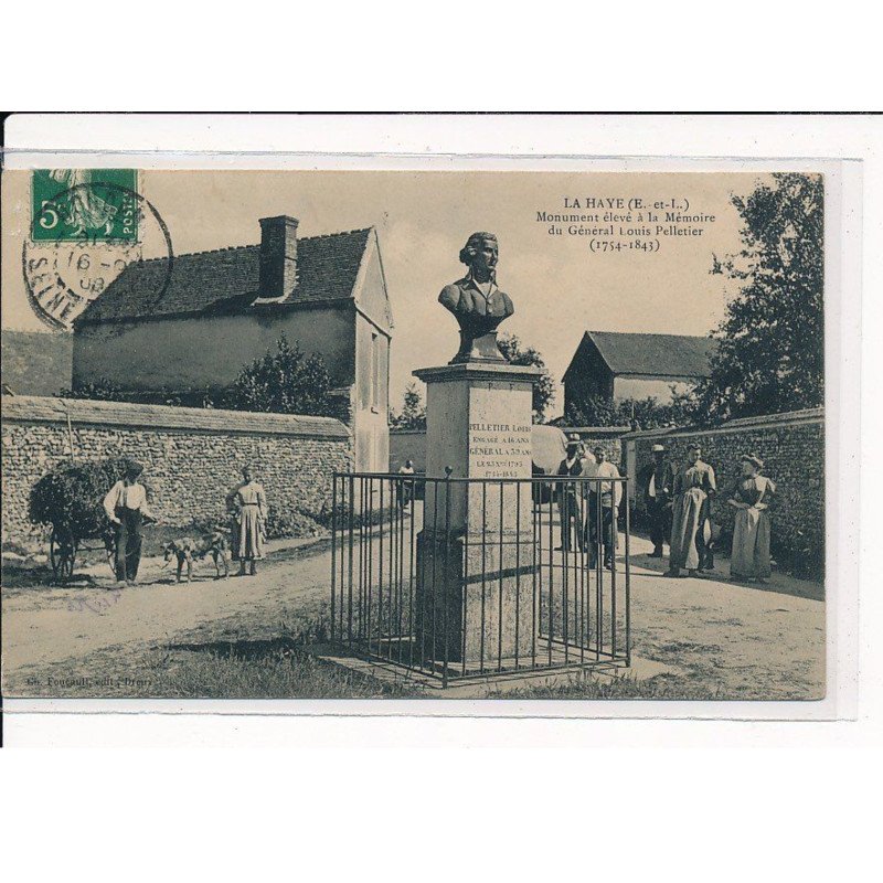 La HAYE : Monument élevé à la Mémoire du Général Louis Pelletier - très bon état
