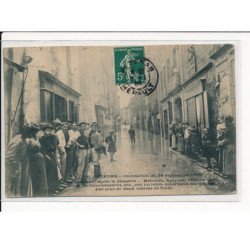 PEZENAS : Inondation du 26 Septembre 1907, la rue Conti après le désastre  - très bon état