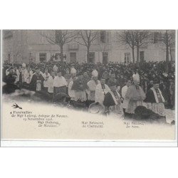 NEVERS : LOT DE 10 CPA - funérailles de Mgr. Lelong, évêque de Nevers - 19 novembre 1903 - très bon état