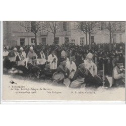 NEVERS : LOT DE 10 CPA - funérailles de Mgr. Lelong, évêque de Nevers - 19 novembre 1903 - très bon état