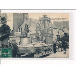 RENNES : Fête des Fleurs 1910, Char des cloches de Rome - très bon état