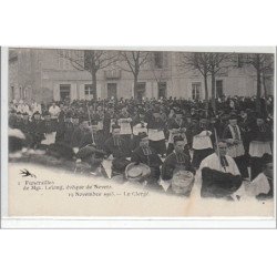 NEVERS : LOT DE 10 CPA - funérailles de Mgr. Lelong, évêque de Nevers - 19 novembre 1903 - très bon état