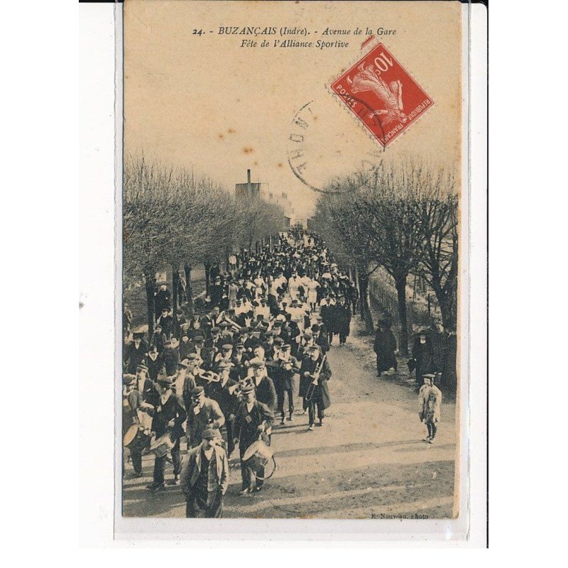BUZANçAIS : Avenue de la Gare, Fête de l'Alliance Sportive - très bon état