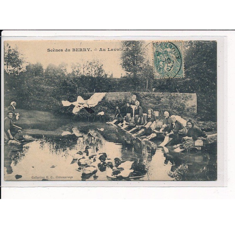 Scène du Berry, Au Lavoir - très bon état
