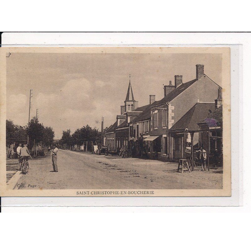 ST-CHRISTOPHE-EN-BOUCHERIE : Une rue de la Ville - très bon état