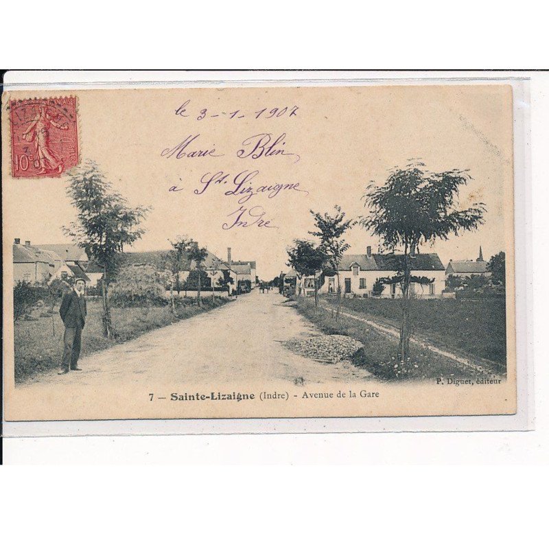 SAINTE-LIZAIGNE : Avenue de la Gare - très bon état