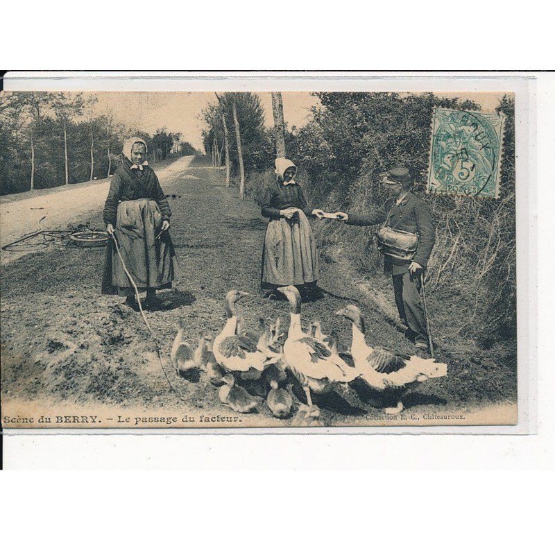 Scène du BERRY : Le Passage du facteur - très bon état
