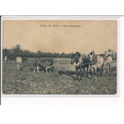 Scène du BERRY : Le Labourage - très bon état