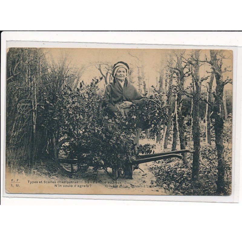 Types et Scènes champêtres, Femme au houx - état