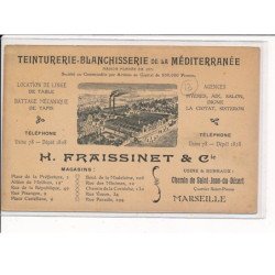 MARSEILLE : Teinturerie Blanchisserie de la Méditerranée, usine & bureaux quartier Saint-Pierre - très bon état
