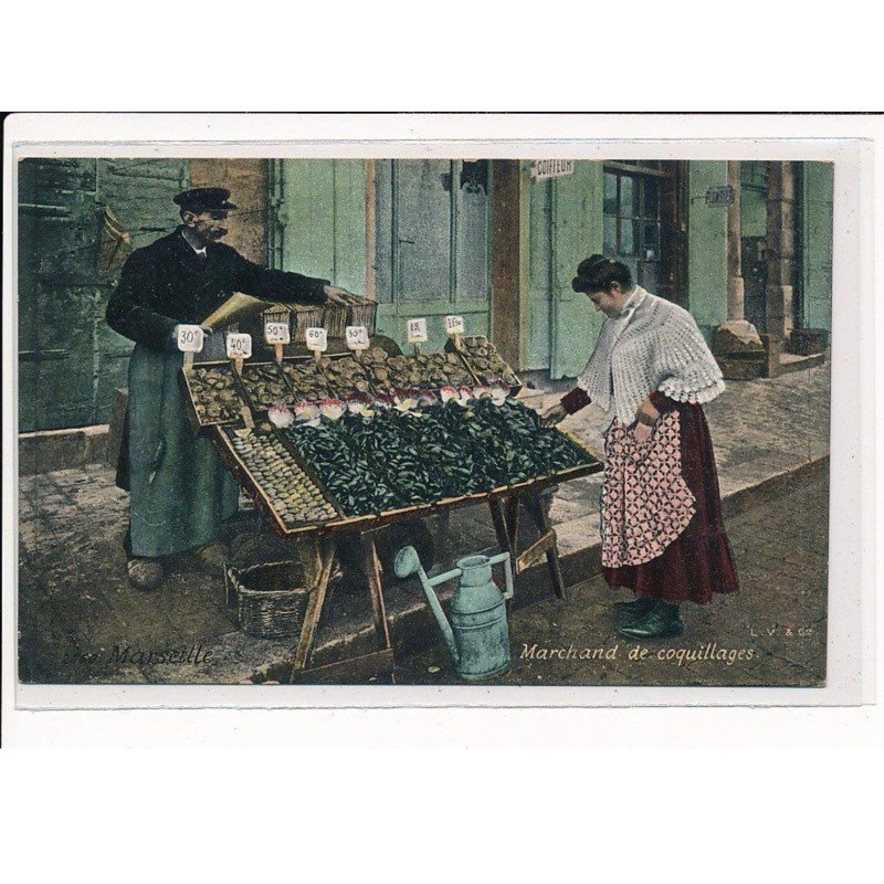 MARSEILLE : Marchand de coquillages - très bon état