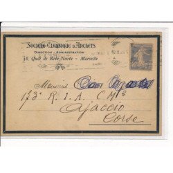 MARSEILLE : Société Classique d'Archets, Direction, Administration 38, Quai de Rive-Neuve - très bon état