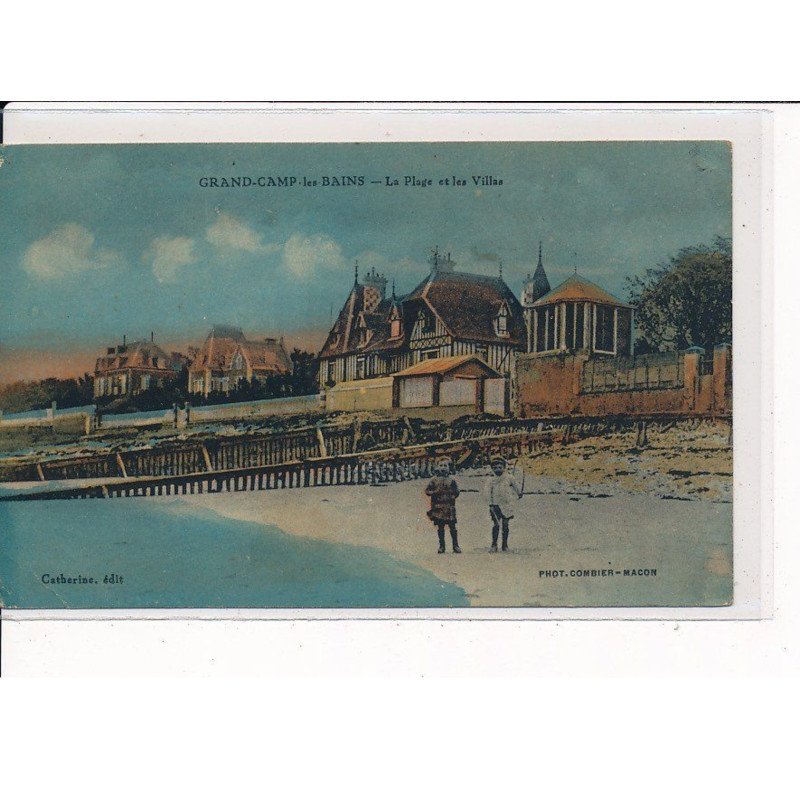 GRAND-CAMP-LES-BAINS : La Plage et les Villas - très bon état