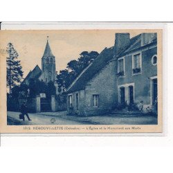 HEROUVILLETTE : L'Eglise et le Monument aux Morts - très bon état