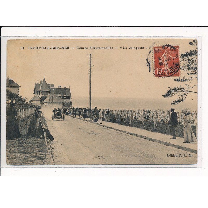 TROUVILLE : Course d'Automobiles, "Le Vainqueur" - très bon état