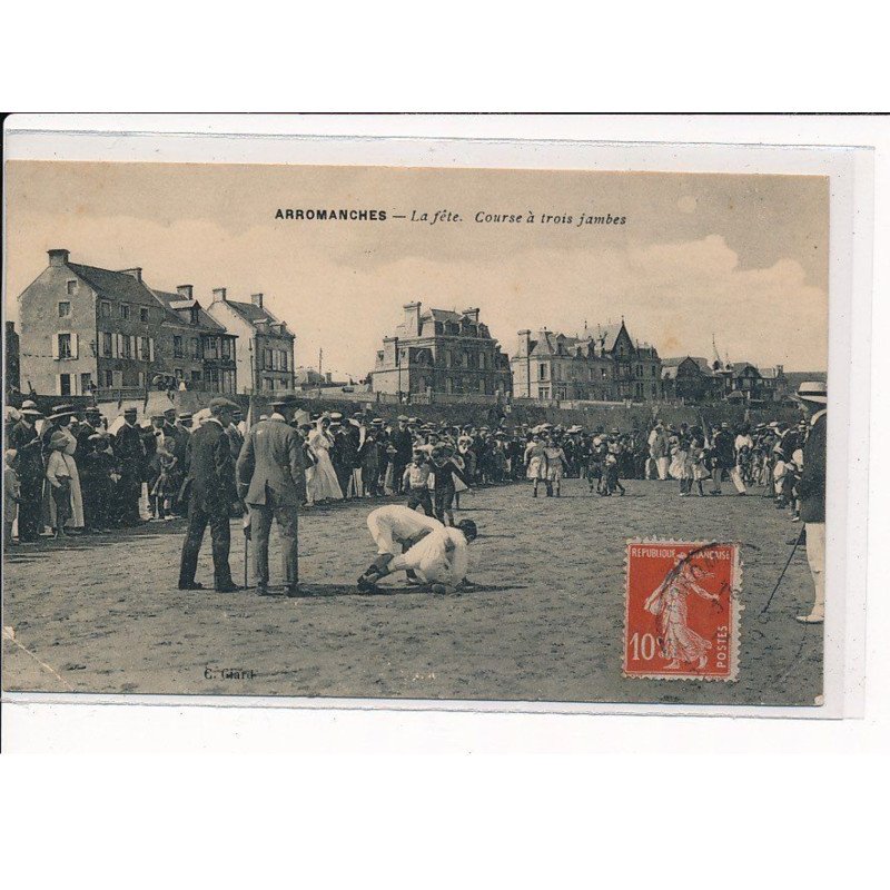 ARROMANCHES : La fête, Course à trois Jambes - très bon état