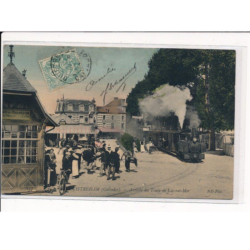 OUISTREHAM : Arrivée du Train de Luc-sur-Mer - très bon état