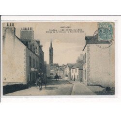 ST-POL-de-LEON : Entrée de la Ville par la Rue de la Gare - très bon état