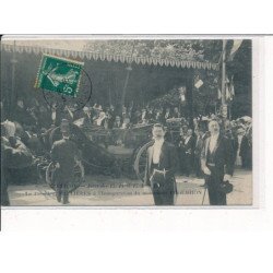 BESANçON : Fêtes des 13,14,15 Août 1910, le président Fallières à l'inauguration du monument Proudhon - très bon état